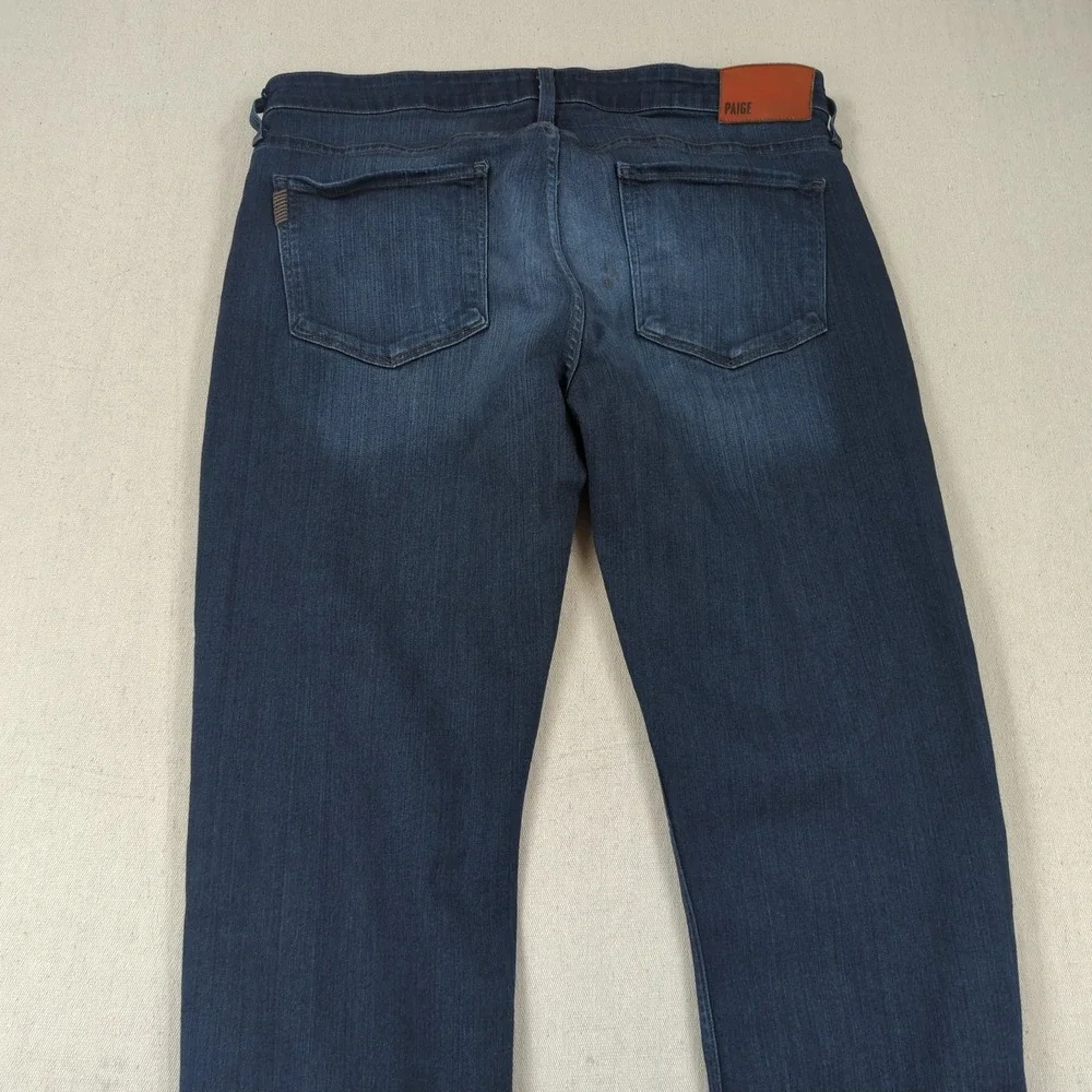 Paige Pants Mens 36x31 Blue Federal Straight Stretch Casual Preppy